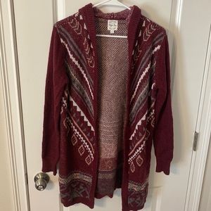 Woman’s hooded cardigan